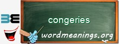 WordMeaning blackboard for congeries